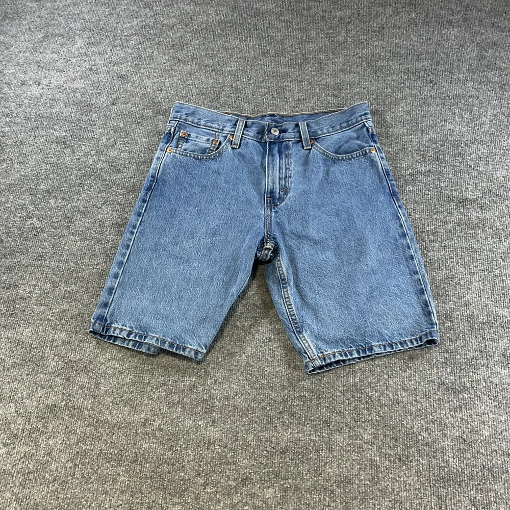 Levi's 405 Standard Fit Denim Shorts Mens 30 Blue Medium Wash Jean Shorts